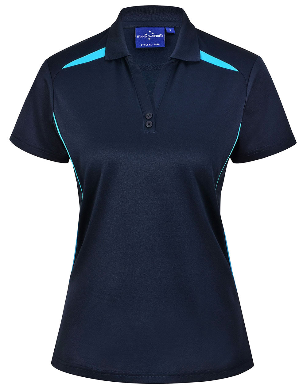 Winning Spirit Ladies Sustainable Poly/Cotton Contrast SS Polo-(PS94)