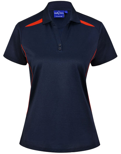 Winning Spirit Ladies Sustainable Poly/Cotton Contrast SS Polo-(PS94)