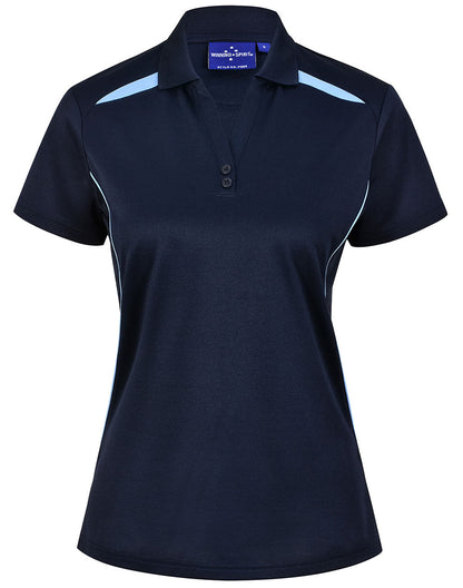 Winning Spirit Ladies Sustainable Poly/Cotton Contrast SS Polo-(PS94)