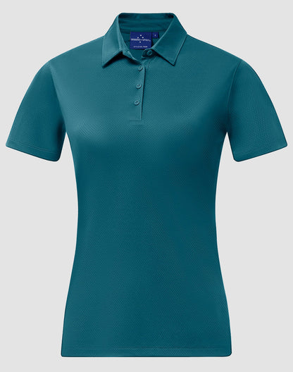 Winning Spirit Sustainable Jacquard Knit Polo Ladies (PS96)
