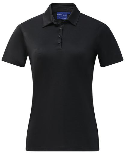 Winning Spirit Sustainable Jacquard Knit Polo Ladies (PS96)