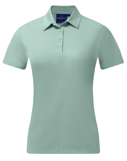 Winning Spirit Sustainable Jacquard Knit Polo Ladies (PS96)