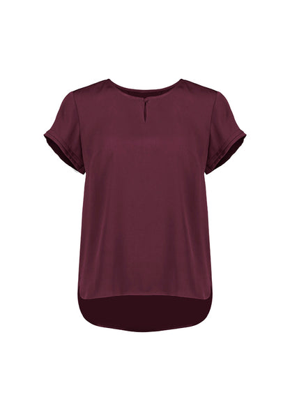 Biz Corporate Womens Evelyn Short Sleeve Blouse (RU569LS)