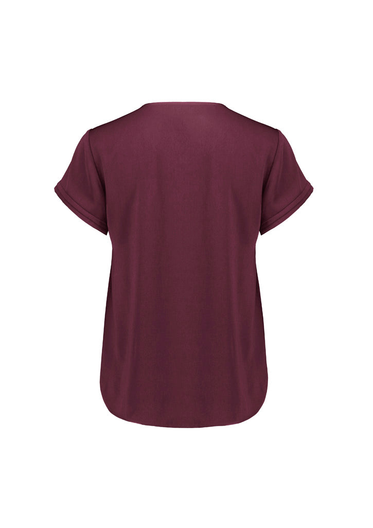Biz Corporate Womens Evelyn Short Sleeve Blouse (RU569LS)