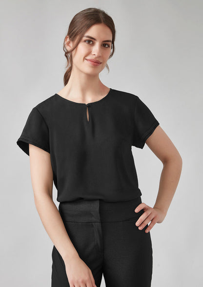 Biz Corporate Womens Evelyn Short Sleeve Blouse (RU569LS)