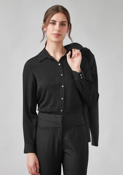 Biz Corporate Womens Evelyn Long Sleeve Shirt (RU570LL)