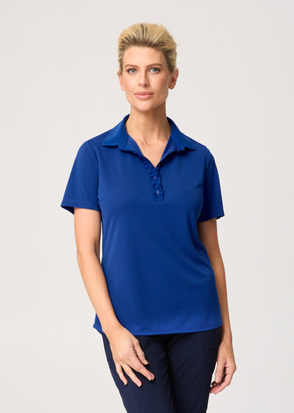 City Collection Bella S/Slv Frill Placket Top(2276)