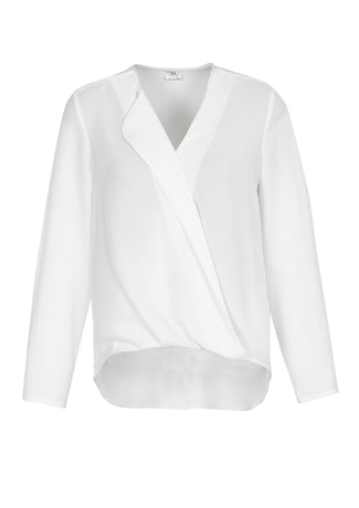 Biz Collection Womens Lily Hi-lo Blouse (S014LL)-Clearance