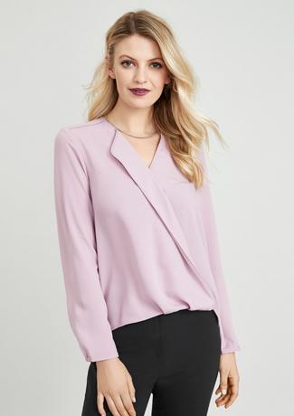 Biz Collection Lily Ladies Hi-lo Blouse (S014LL)