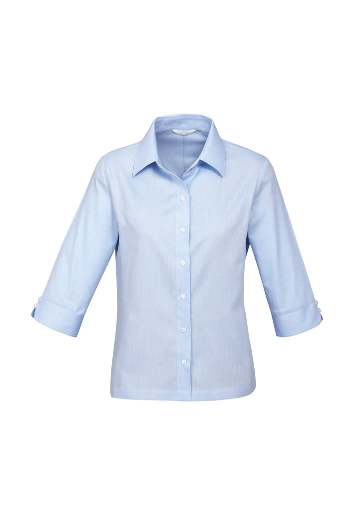 Biz Collection Womens Luxe 3/4 Sleeve Shirt (S10221)-Clearance