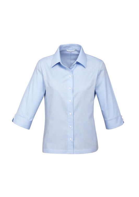Biz Collection Womens Luxe 3/4 Sleeve Shirt (S10221)-Clearance