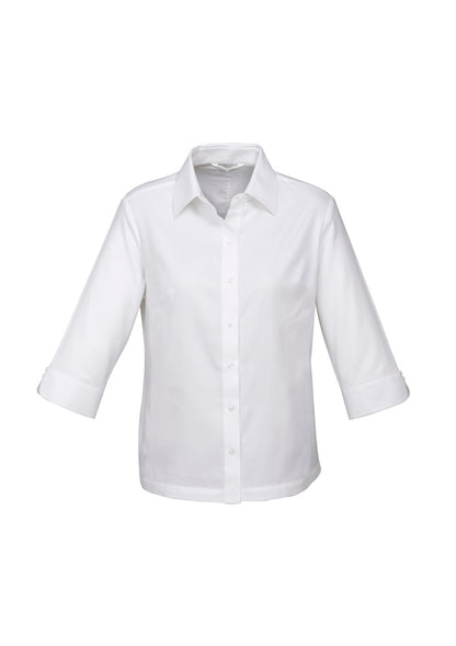 Biz Collection Womens Luxe 3/4 Sleeve Shirt (S10221)-Clearance