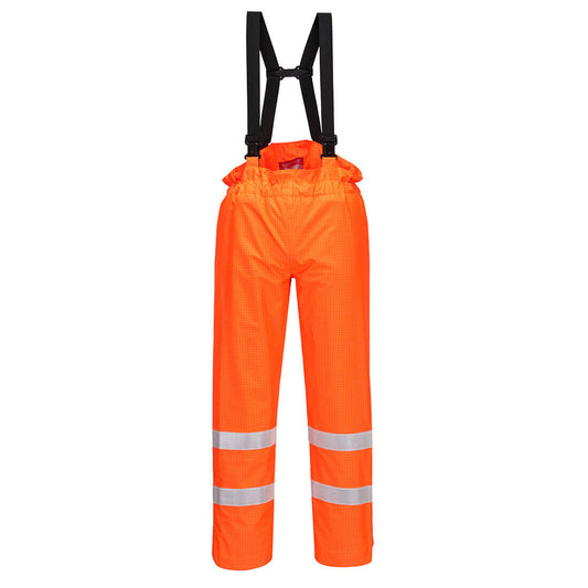 Portwest Bizflame Rain Unlined - Hi-Vis Antistatic FR Pants (S780)