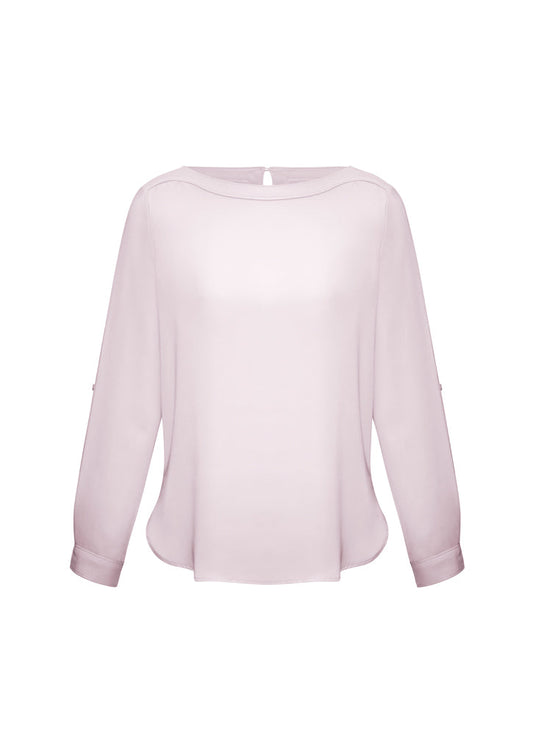 Biz Collection Ladies Madison BoatNeck Blouse-(S828LL)