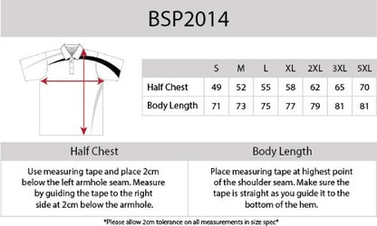 Be Seen Adults Polo Shirt With Contrast Side And Shoulder Panel (BSP2014)