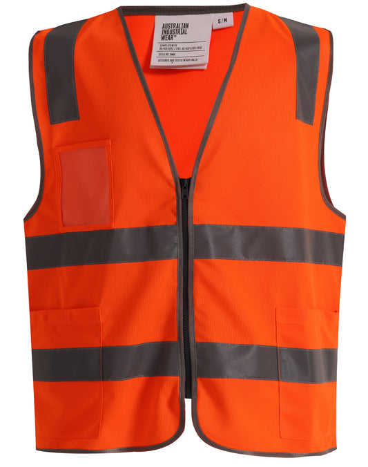 Winning Spirit Unisex Hi-vis Safety Vest With Id & Utility Pockets (SW04)