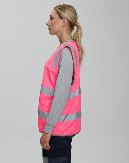 Winning Spirit Unisex Hi-vis Safety Vest With Id & Utility Pockets (SW04)