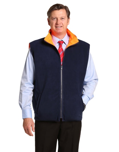 Winning Spirit High Visibility Reversible Mandarine Collar Safety Vest (SW49)