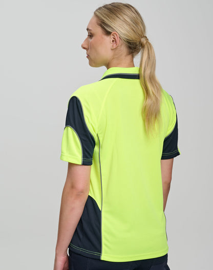 Winning Spirit CoolDry Hi-Vis Mini Waffle Safety Polo (SW71)
