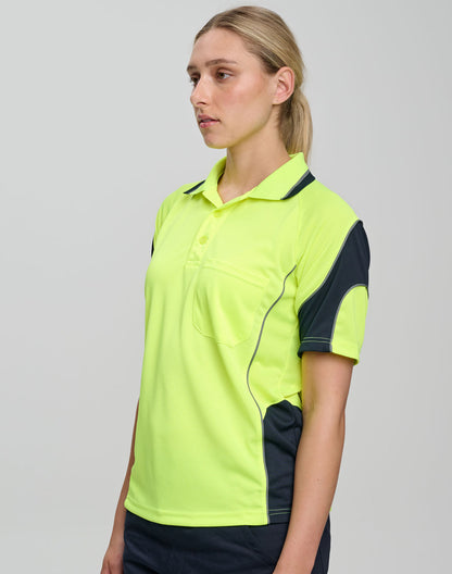 Winning Spirit CoolDry Hi-Vis Mini Waffle Safety Polo (SW71)