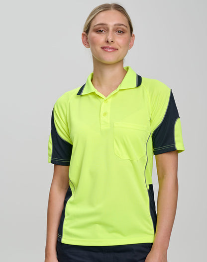 Winning Spirit CoolDry Hi-Vis Mini Waffle Safety Polo (SW71)