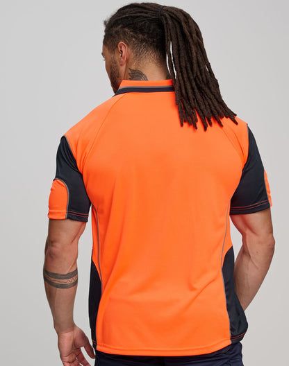 Winning Spirit CoolDry Hi-Vis Mini Waffle Safety Polo (SW71)
