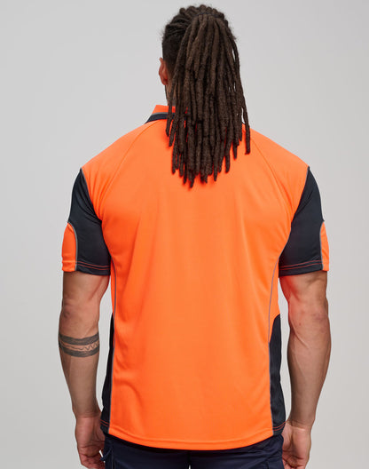 Winning Spirit CoolDry Hi-Vis Mini Waffle Safety Polo (SW71)