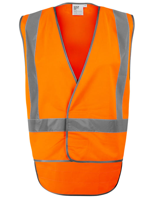 Winning Spirit Hi-vis X Back Safety Vest With Tail (SW72)