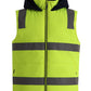 Winning Spirit Unisex Hi Vis Hooded Puffer Vest (SW93)