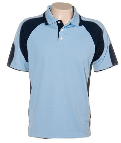 Australian Spirit-Aus Spirt Glenelg Mens Polo 2nd (5 Colour )-Sky blue / Navy / S-Uniform Wholesalers - 3