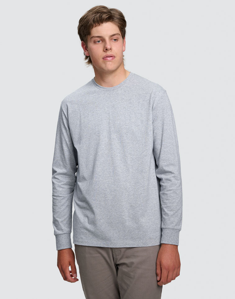 Winning Spirit Mens Premium Cotton Face L/S Tee (TS47)