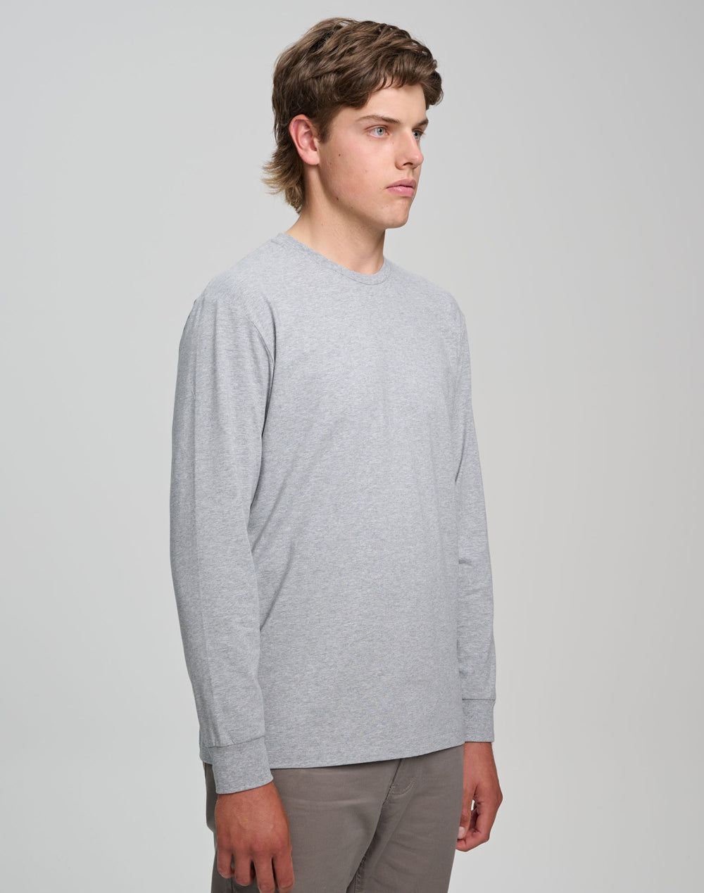 Winning Spirit Mens Premium Cotton Face L/S Tee (TS47)
