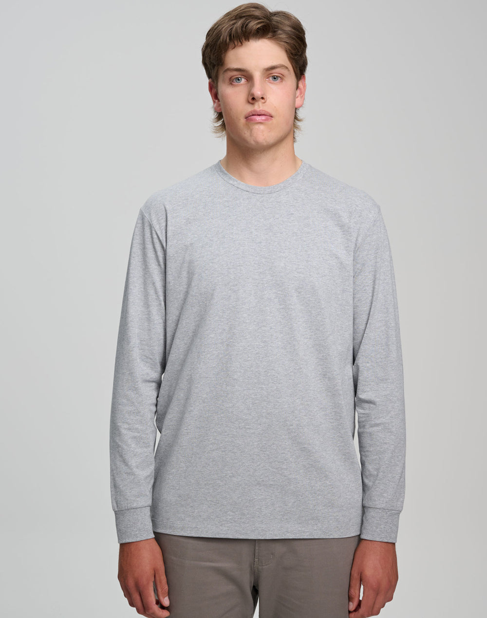 Winning Spirit Mens Premium Cotton Face L/S Tee (TS47)
