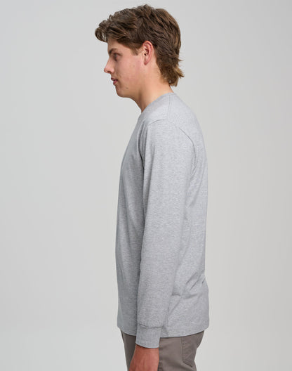 Winning Spirit Mens Premium Cotton Face L/S Tee (TS47)
