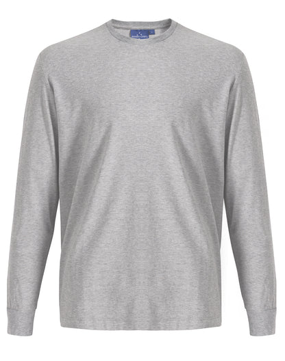 Winning Spirit Mens Premium Cotton Face L/S Tee (TS47)