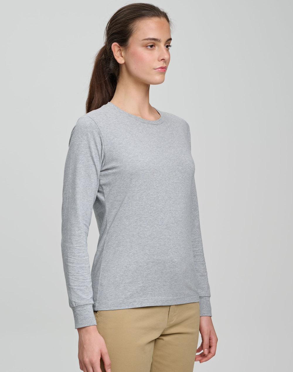 Winning Spirit Ladies Premium Cotton Face L/S Tee (TS48)