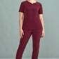 Biz Care Womens Avery Round Neck Scrub Top (CST942LS)
