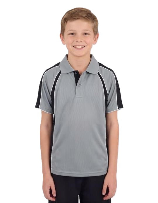 Be Seen Kids Polo Shirt With Contrast Sleeve Edge Piping (The Rozella)
