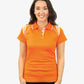 Be Seen Ladies Sleeve Polo Shirt With Striped Collar 2nd Color (The Cobra)