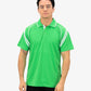 Be Seen Men's Sleeve Polo Shirt With Striped Collar 1st Color (The Viper)