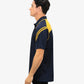 Be Seen Men's Sleeve Polo Shirt With Striped Collar 2nd Color (The Viper)
