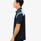Be Seen Men's Sleeve Polo Shirt With Striped Collar 2nd Color (The Viper)