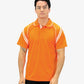 Be Seen Men's Sleeve Polo Shirt With Striped Collar 2nd Color (The Viper)