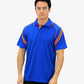 Be Seen Men's Sleeve Polo Shirt With Striped Collar 2nd Color (The Viper)