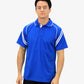 Be Seen Men's Sleeve Polo Shirt With Striped Collar 2nd Color (The Viper)