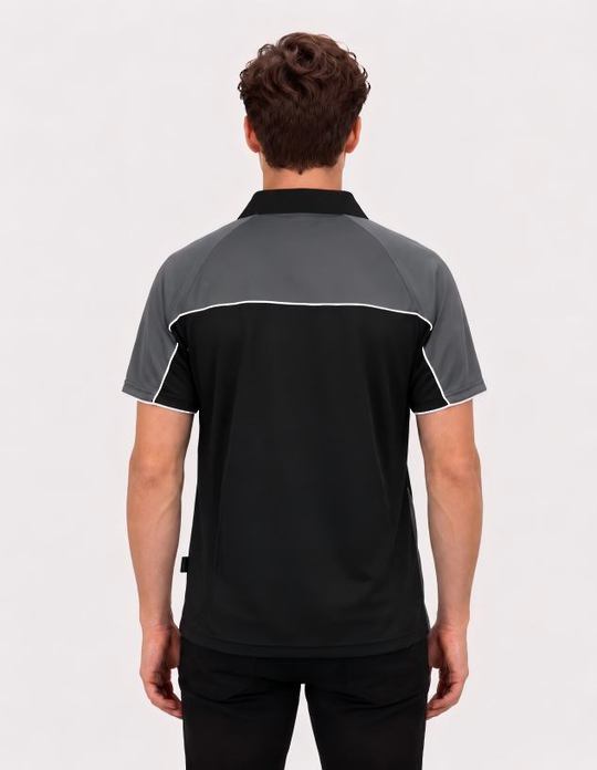Be Seen Men's Polo Shirt With Contrast Sleeve (The Toucan)-Clearance