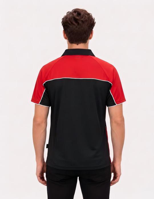 Be Seen Men's Polo Shirt With Contrast Sleeve (The Toucan)