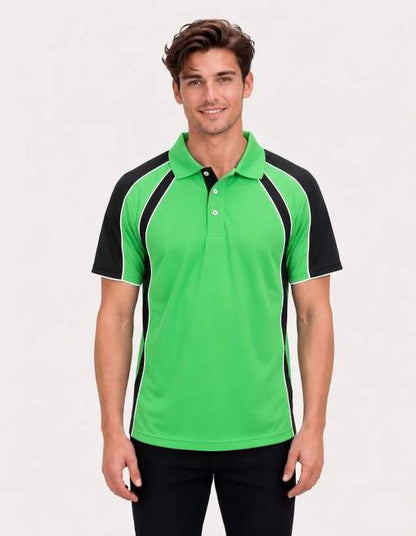 Be Seen Men's Polo Shirt With Contrast Sleeve (The Toucan)-Clearance