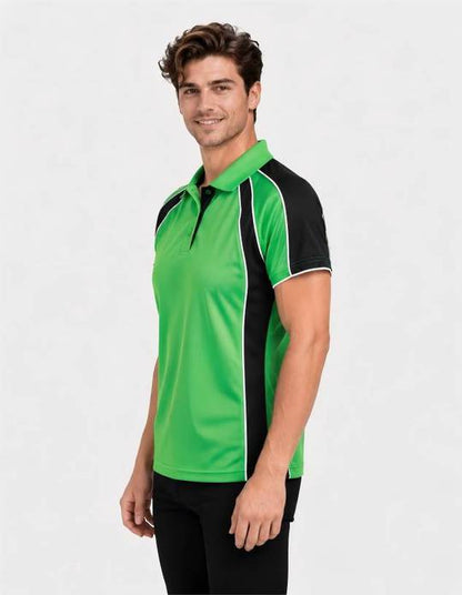Be Seen Men's Polo Shirt With Contrast Sleeve (The Toucan)-Clearance