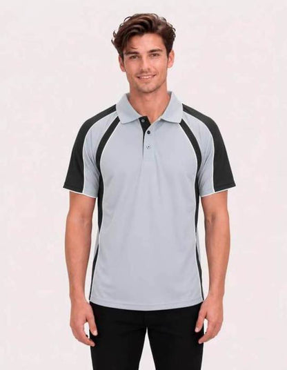 Be Seen Men's Polo Shirt With Contrast Sleeve (The Toucan)
